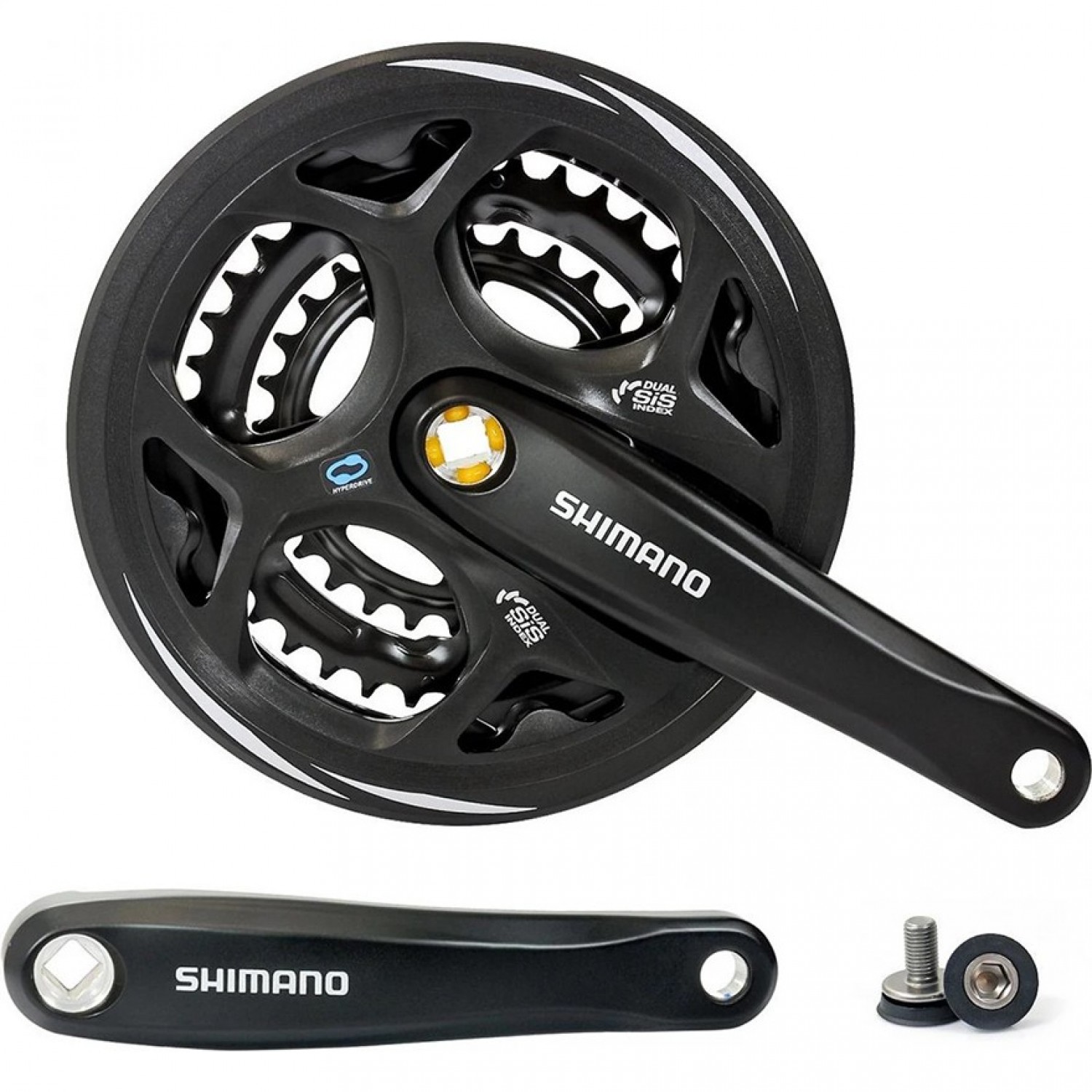 SHIMANO ALTUS, M311, 170мм, квадрат, 48/38/28T, черный EFCM311C888XL.  Купить Система на Официальном Сайте SHIMANO в России.