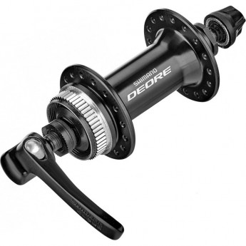 Втулка передняя SHIMANO DEORE, M6000, 32 отверстия, C.LOCK, QR, черный