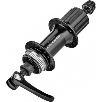 Втулка задняя SHIMANO DEORE, M6000, 32 отверстия, 8/9/10 скоростей, C.LOCK, QR, с пыльником, черный
