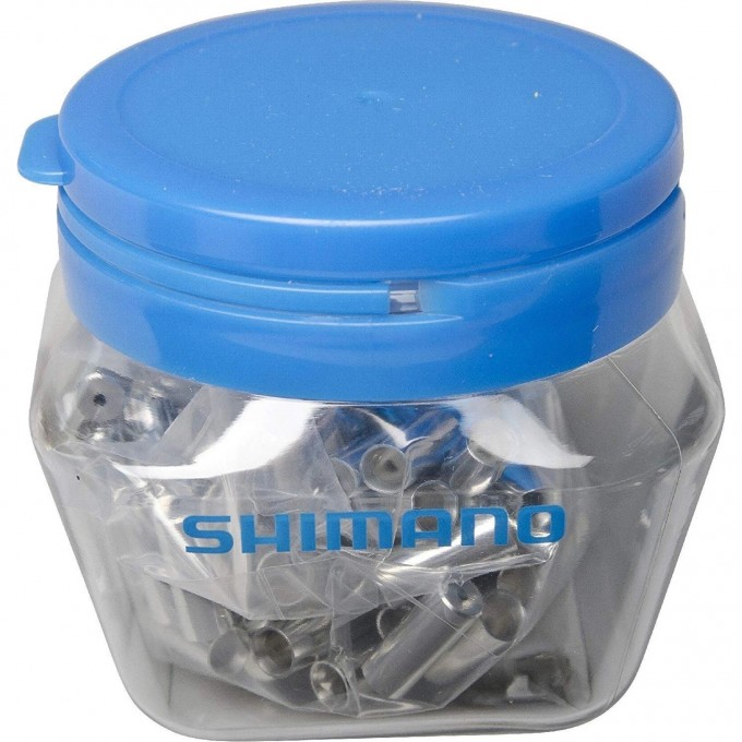 Концевик оплетки SHIMANO металлический диаметр 5 мм внутренний/6 мм внешний, 200 штук Y60B98011