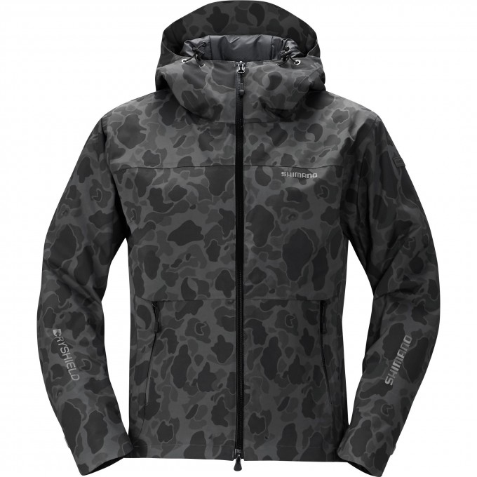 Куртка утеплённая SHIMANO RB-04JS DRYSHIELD чёрный камуфляж XL 59YRB04JS69