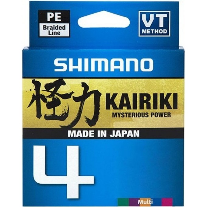 Леска плетёная SHIMANO KAIRIKI 4 PE 150 м разноцветная 0.230 мм 18.6 кг LDM54TE3023015M