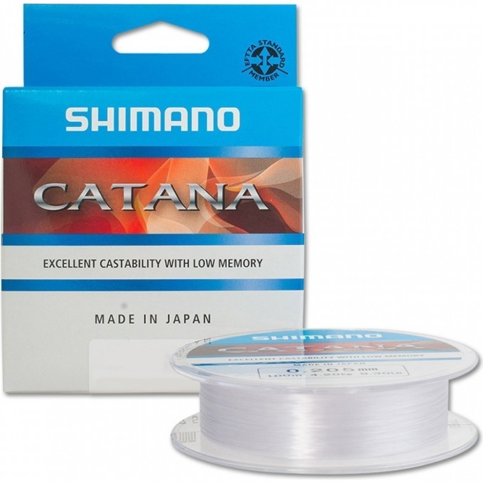 Леска SHIMANO CATANA SPINNING 100м прозрачная 0,145мм 2,2кг CATSPG10014