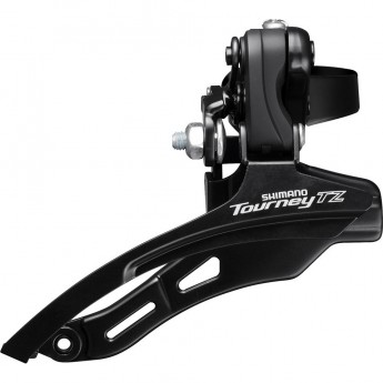 Переключатель передний SHIMANO TZ500, верхняя тяга, 31.8, 42T, индивидуальная упаковка