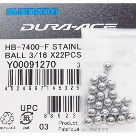 Шарик SHIMANO нержавейка 3/16", к HB-7400-F, 22 штуки Y00091270