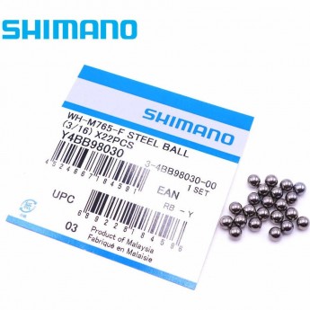 Шарик SHIMANO сталь 3/16", 22 штуки Y4BB98030