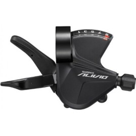 Шифтер SHIMANO ALIVIO M3100-R, правый, 9 скоростей, на хомут, c индикатором, трос 2050мм Шифтер SHIMANO ALIVIO M3100-R, правый, 9 скоростей, на хомут, c индикатором, трос 2050мм