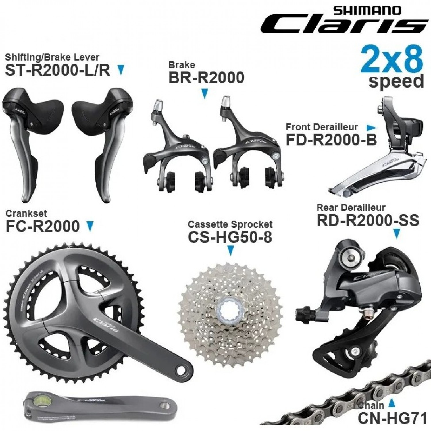 Sprocket shimano claris on sale