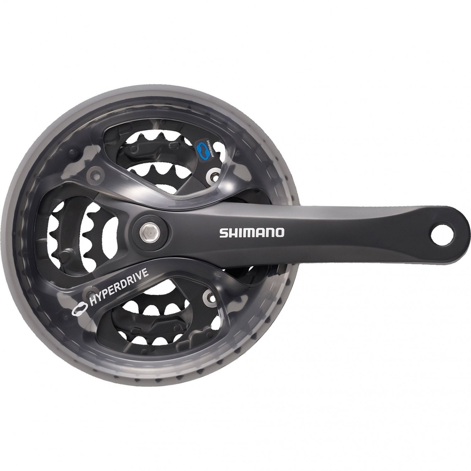 SHIMANO ACERA, M361, 175 мм, квадрат, 48/38/28T, защита, черный  EFCM361E888CL. Купить Система на Официальном Сайте SHIMANO в России.