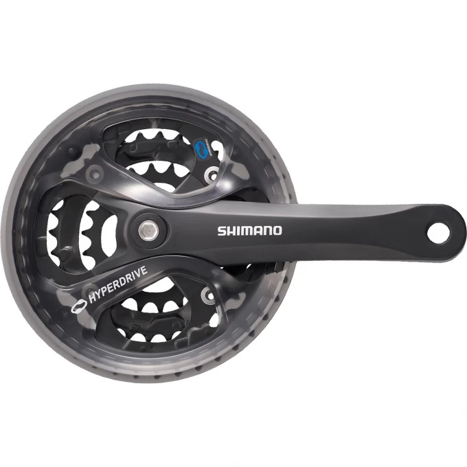 SHIMANO ACERA, M361, 175 мм, квадрат, 48/38/28T, защита, черный EFCM361E888CL. Купить Система на Официальном Сайте SHIMANO в России.