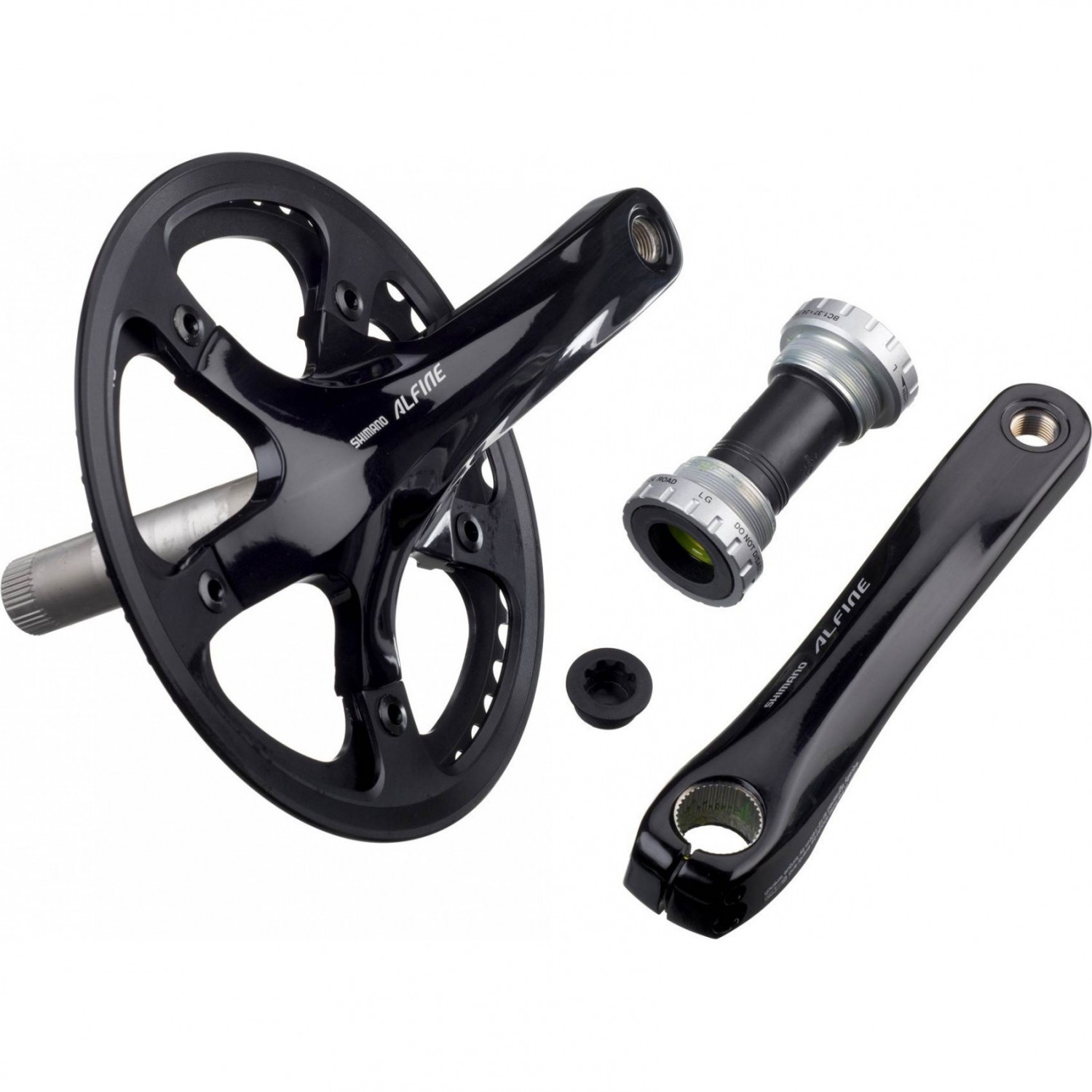 SHIMANO ALFINE, S501, 170 мм, интегрированный вал, 45T с кареткой