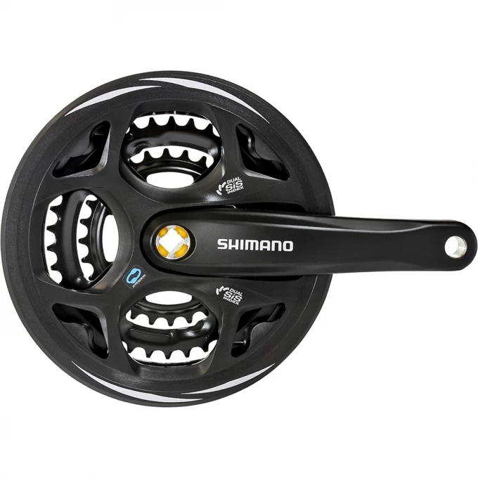 Система SHIMANO ALTUS, M311, 175 мм, квадрат, 42/32/22T, с защитой, черный EFCM311E222CL Система SHIMANO ALTUS, M311, 175 мм, квадрат, 42/32/22T, с защитой, черный EFCM311E222CL