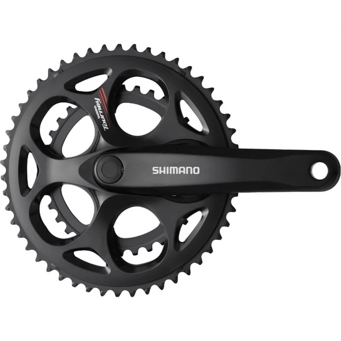 Система SHIMANO Tourney, A070, 170 мм, квадрат, 50/34, с болтами, черный EFCA070C04X