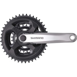 Система SHIMANO TOURNEY, M131, 170мм, квадрат, 42/34/24, серебристый, без упаковки Система SHIMANO TOURNEY, M131, 170мм, квадрат, 42/34/24, серебристый, без упаковки
