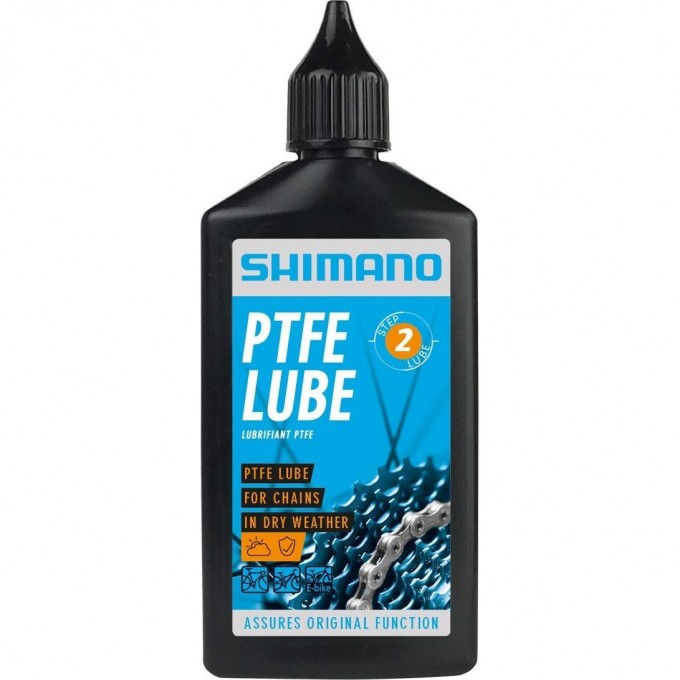 Смазка SHIMANO PTFE LUBE, для цепи, для сухой погоды, флакон, 100 мл LBPT1B0100SA