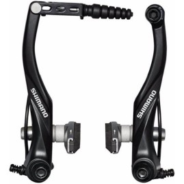 Тормоз v-br SHIMANO ALIVIO, T4000, передние, колодки S65T, черный Тормоз v-br SHIMANO ALIVIO, T4000, передние, колодки S65T, черный