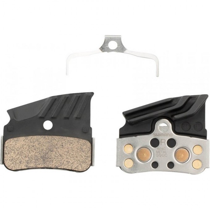 Тормозные колодки, для дисковых тормозов SHIMANO N04C, металл с кулером, пара, с пружин Y1XD98020