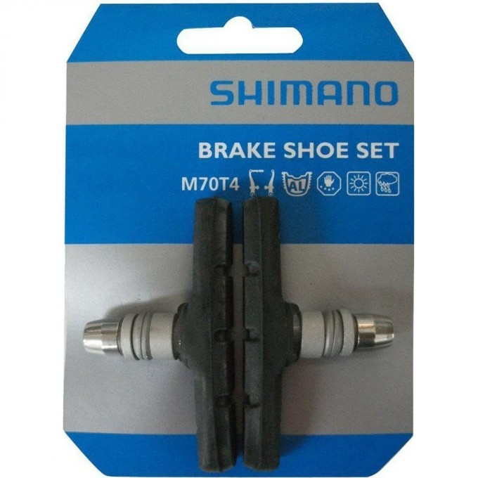 Тормозные колодки SHIMANO для v-brake, M70T4, пара Y8BM9803A