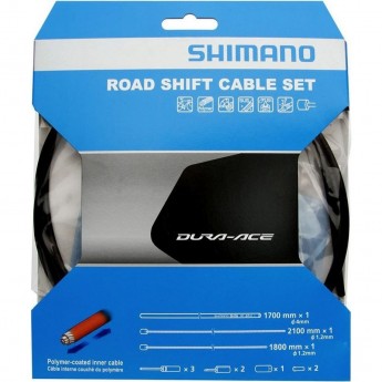 Трос и оплетка переключателя SHIMANO OT-SP41, шоссе,полимерное покрытие, 1700 мм, черного цвета Y63Z98910