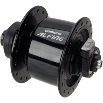 Втулка динамо SHIMANO ALFINE S501, 32 отверстия, 6V-3W, QR, CENTRE LOCK, черный