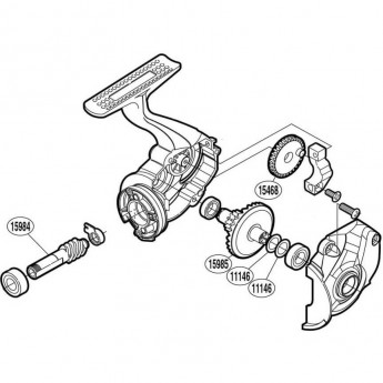 Запчасть для катушки SHIMANO DRIVE GEAR шестерня ведущая