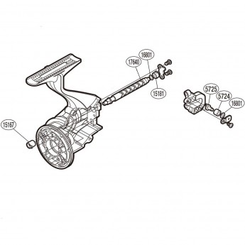 Запчасть для катушки SHIMANO OSCILLATION SET набор для бесконечного винта