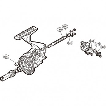 Запчасть для катушки SHIMANO OSCILLATION SET набор для бесконечного винта